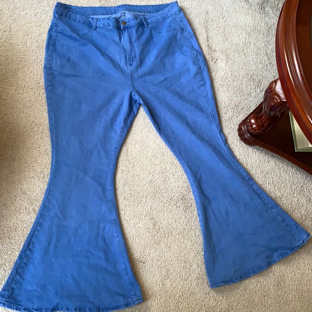 Denim blue Bellbottom jeans
